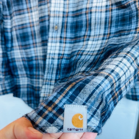 Carhartt Heavy Cotton Flannel size L Tall - Picture 4 of 8